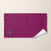 Moderne luxe monogram kleurmatch bad handdoek (Handdoek)