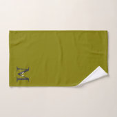Moderne luxe monogram kleurmatch bad handdoek (Handdoek)