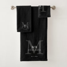 Moderne luxe monogram kleurmatch