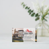 Moderne Luxe Onroerend Goed Eigendom Visitekaartje (Staand voorkant)