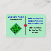 Moderne luxe onroerend goed (QR-code) Huis Realtor Visitekaartje (Achterkant)