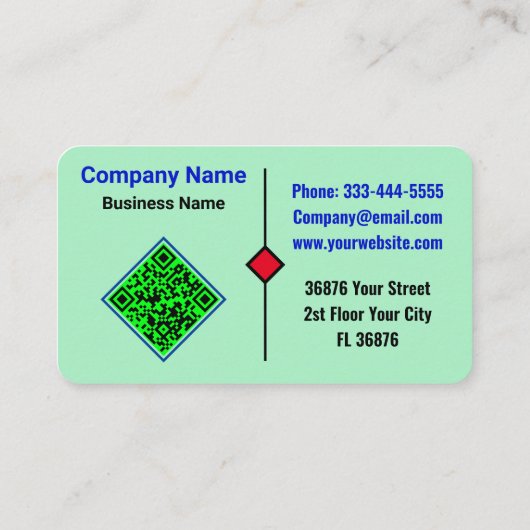 Moderne luxe onroerend goed (QR-code) Huis Realtor Visitekaartje (Achterkant)