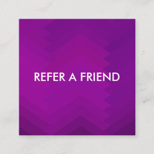 Moderne luxe 'Refer a Friend'-kaart voor salon en Aanbevelingskaartje