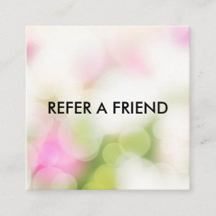 Moderne Luxe Refer a Friend-kaart voor Salon & Spa Aanbevelingskaartje