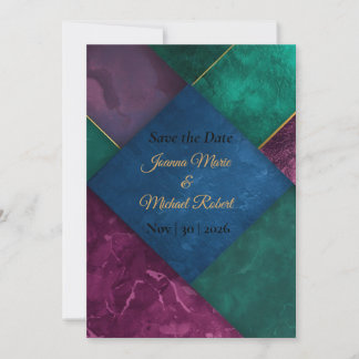 Moderne Luxe Save The Date Kaart