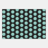 Moderne Luxe Sparkle Paarse Glitter Polka Dots Inpakpapier Vel (Voorkant 2)
