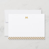 Moderne Luxe, speciale monogram notiecards Kaart (Voorkant)