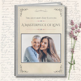 Moderne luxe sprookjesboek Premium Moederdagkaart Kaart