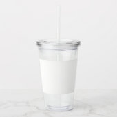 Moderne luxe trouwpersonalatie acryl drinkbeker (Voorkant)