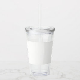 Moderne luxe trouwpersonalatie acryl drinkbeker