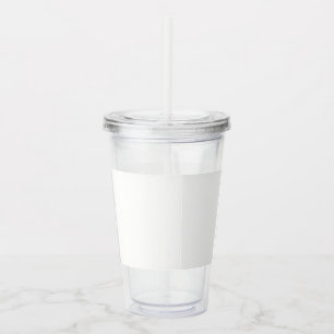 Moderne luxe trouwpersonalatie acryl drinkbeker
