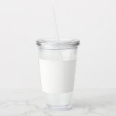 Moderne luxe trouwpersonalatie acryl drinkbeker (Links)