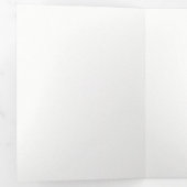 Moderne luxe trouwpersonalatie drieluik programma (Binnenzijde eerst)