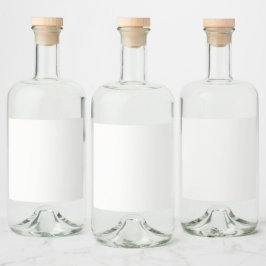 Moderne luxe trouwpersonalatie likeurfles etiket
