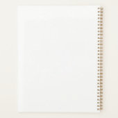 Moderne luxe trouwpersonalatie planner (Achterkant)
