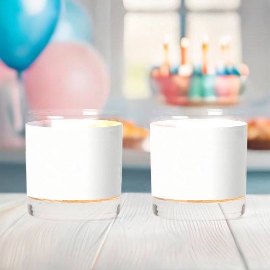 Moderne luxe trouwpersonalatie whisky glas (Insitu (Baby Shower))