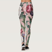 Moderne luxe tuinroze zomerroze roos leggings (Achterkant)