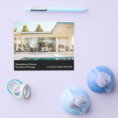 Moderne luxe vastgoed ansichtkaart | Op maat gemaa Flyer (Enkel)