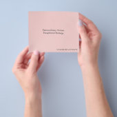 Moderne luxe vastgoed ansichtkaart | Op maat gemaa Flyer (Hand)