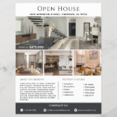Moderne Luxe Vastgoed Open Huis Template Flyer (Voorkant)