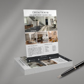 Moderne Luxe Vastgoed Open Huis Template Flyer