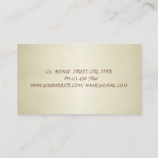 Moderne luxe verfijnde Waterverf bloemen Visitekaartje (Achterkant)