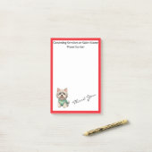 Moderne luxe verzorging gepersonaliseerde collecti post-it® notes (Op bureau)