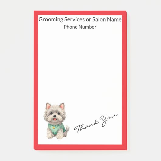 Moderne luxe verzorging gepersonaliseerde collecti post-it® notes (Voorkant)