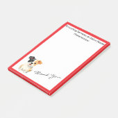Moderne luxe verzorging hond gepersonaliseerde col post-it® notes (Schuin)