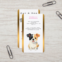 Moderne luxe verzorging hond gepersonaliseerde col visitekaartje