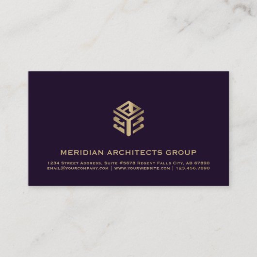 Moderne Luxe Visitekaartjes voor Architecten (Voorkant)