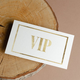 Moderne luxe Wit goud VIP kaartlid Visitekaartje