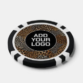 Moderne Luxe Witte Luipaard Elegante Collectie Poker Chips (Enkel)
