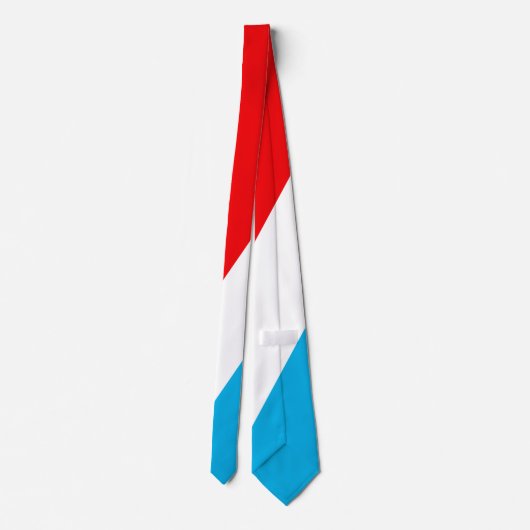 Moderne Luxemburgse vlag Souvenir Stropdas (Achterkant)