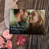 Moderne M V2 Foto Horizontale Chic Bewaar de datum Kaart