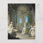 Moderne maagden, 1728 briefkaart (Voorkant)