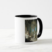 Moderne maagden, 1728 mok (Voorkant rechts)