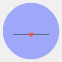 Moderne maagdenpalm maak je eigen ronde sticker