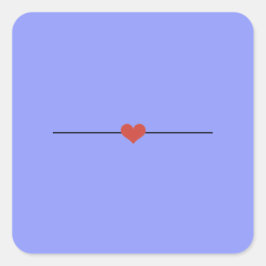 Moderne maagdenpalm maak je eigen vierkante sticker