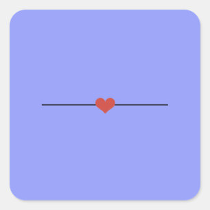 Moderne maagdenpalm maak je eigen vierkante sticker