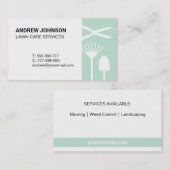 Moderne maaigereedschappen Lawn Care Visitekaartje (Voorkant / Achterkant)