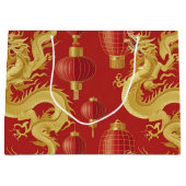 Moderne maan nieuwjaar modern aziatisch patroon groot cadeauzakje (Voorkant)