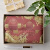 Moderne maan nieuwjaar modern aziatisch patroon tissuepapier (Geschenk)