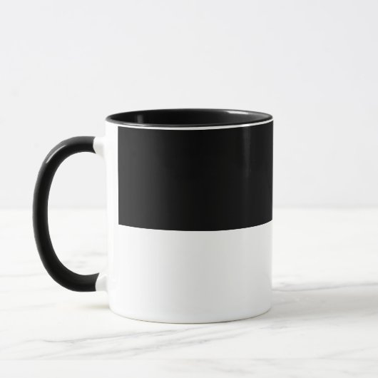 Moderne maandag zwarte lijn Funny Quote Mok (Links)