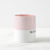 Moderne maandag zwarte lijn grappig citaat mok (Midden)