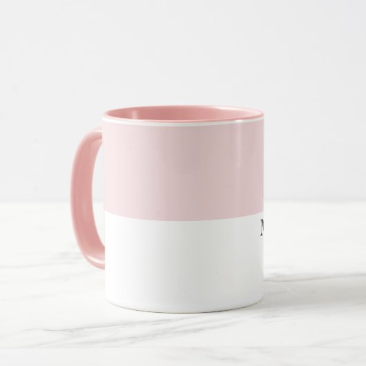 Moderne maandag zwarte lijn grappig citaat mok (Voorkant links)