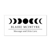 Moderne maanfasen Elegant Business Zelfinktende Stempel (Design)