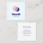 Moderne Maanster Hemelastrologie Vierkante Visitekaartje (Voorkant / Achterkant)