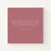 Moderne maar eerste Jezus stoffige roze preek noti Notitieboek (Achterkant)