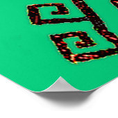 MODERNE MACHU_PICCHU CUSCO PERU TEKENING POSTER (Hoek)